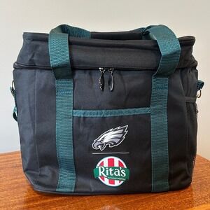 Philadelphia Eagles Rita's Philly Favorites Insulated Cooler Bag Blk Green NWOT
